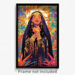 Spanish Movie Poster - Woman Feeling Serenity, Radiant Armlet (Spain Art Print)