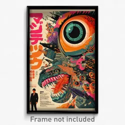 Japanese Movie Poster - Upbeat Forge (Japan Psychedelic Art Retro Film Print)