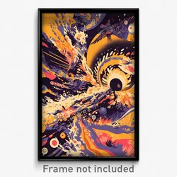 Icelandic Movie Poster - Shady Wheel (Iceland Psychedelic Art Retro Film Print)