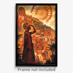 Brazilian Movie Poster - Lost Indian City (Brazil Retro Film Art Print)