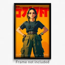 Thai Movie Poster - Girl Feeling Determined, Well Groomed Green Pants (Print)