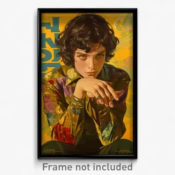 Hebrew Movie Poster - Boy Feeling Annoyed, Klutzy Taut Dress (Israel Art Print)