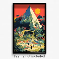 German Movie Poster - Detailed Lodge (Germany Psychedelic Art Retro Film Print)