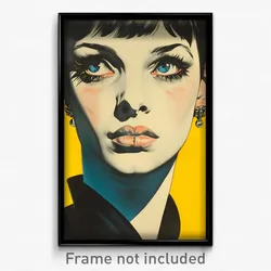 German Movie Poster - Woman Feeling Disappointment. Multiple Piercings