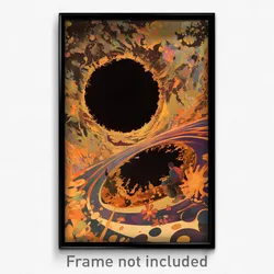 Spanish Movie Poster - Vacant Black Hole (Spain Retro Film Art Print)