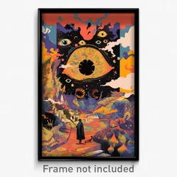 Spanish Movie Poster - Noted Shaft (Spain Psychedelic Art Retro Film Print)