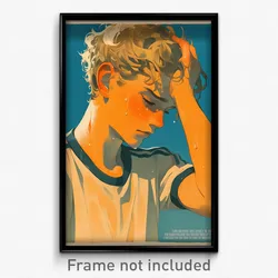 German Movie Poster - Boy Feeling Apathy, Cute Gym Shirt (Germany Art Print)