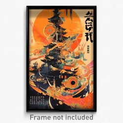 Chinese Movie Poster - Metallic Steps (China Psychedelic Art Retro Film Print)