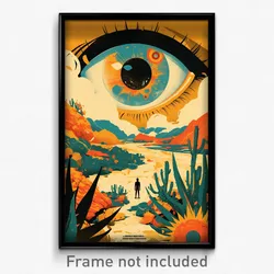 Mexican Movie Poster - Rubbery Hills (Mexico Psychedelic Art Retro Film Print)