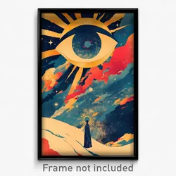 Greek Movie Poster - Noted Star (Greece Psychedelic Trippy Art Retro Film Print)