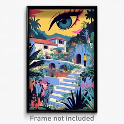 Brazilian Movie Poster - Tall Canal (Brazil Psychedelic Art Retro Film Print)