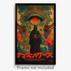 Thai Movie Poster - Meager Slide (Thailand Psychedelic Art Retro Film Print)
