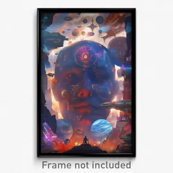 Movie Art Poster - Measly Glass (Psychedelic Trippy Retro Cartoon Film Print)