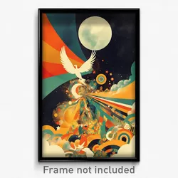 German Movie Poster - Silly Post (Germany Psychedelic Art Retro Film Print)
