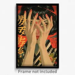 Chinese Movie Poster - Woman Feeling Loathing, Creative Striped Shirt (Print)