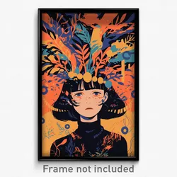 Spanish Movie Poster - Girl Feeling Unsettled, Grandiose Alternate Headwear
