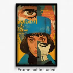 Greek Movie Poster - Woman Feeling Insulted, Blue Fur Hat (Greece Art Print)