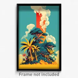Brazilian Movie Poster - Sky Blue Fissure (Brazil Retro Film Art Print)