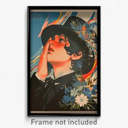 German Movie Poster - Boy Feeling Carefree, Sturdy Top Hat (Germany Art Print)