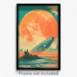 Movie Art Poster - Fancy Hurricane (Psychedelic Trippy Retro Cartoon Film Print)