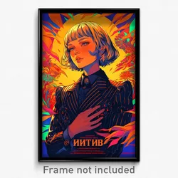 Russian Movie Poster - Girl Feeling Modesty, Stupendous Pinstripe Suit (Print)