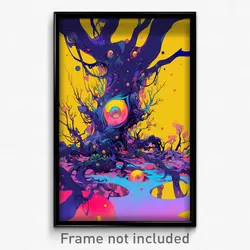 Art Poster - Meager Orchard (Psychedelic Trippy Weird 11x17 Print)