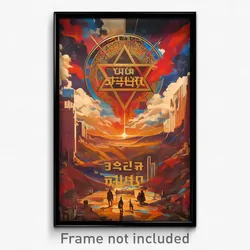 Hebrew Movie Poster - Normal Desolation (Israel Retro Film Art Print)
