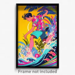 Bollywood Movie Poster - Boy Feeling Passion, Pink Blue Shorts (India Art Print)