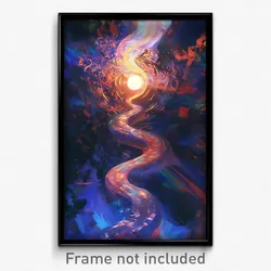 Art Poster - Dark Bend (Psychedelic Trippy Weird 11x17 Print)