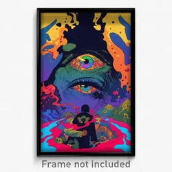 Spanish Movie Poster - Unkempt Pound (Spain Psychedelic Art Retro Film Print)