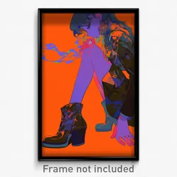 Anime Art Poster - Woman Feeling Cruelty Wearing Pricey Shoes (Print)