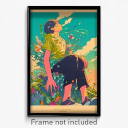 French Movie Poster - Boy Feeling Shameless, Thin Capri Pants (France Art Print)