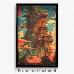 Vietnamese Movie Poster - Massive Turret (Vietnam Retro Film Art Print)