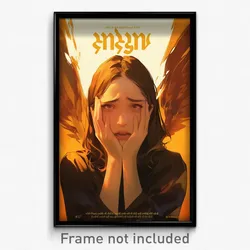 Thai Movie Poster - Woman Feeling Grief, Made Up Wings (Thailand Film Art Print)