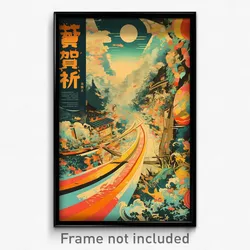 Vietnamese Movie Poster - Plush Lane (Vietnam Psychedelic Art Retro Film Print)