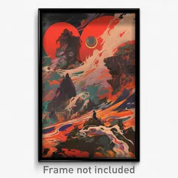 Movie Art Poster - Velvety Ruin (Psychedelic Trippy Retro Cartoon Film Print)