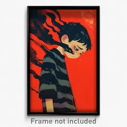 Icelandic Movie Poster - Boy Feeling Sadness, Glaring Puffy Short Sleeve (Print)