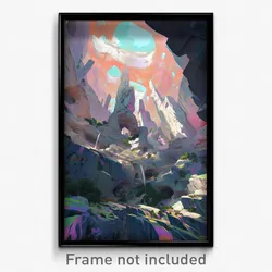 Art Poster - Majestic Quarry (Psychedelic Trippy Weird 11x17 Print)