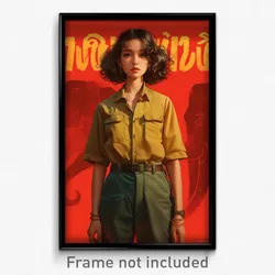 Thai Movie Poster - Girl Feeling Shocked, Pretty Vest (Thailand Film Art Print)