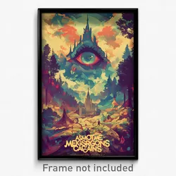 German Movie Poster - Majestic Campus (Germany Psychedelic Art Retro Film Print)