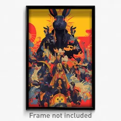 Mexican Movie Poster - Crowded Rabbit (Mexico Psychedelic Art Retro Film Print)