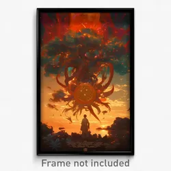 Thai Movie Poster - Round Isthmus (Thailand Psychedelic Art Retro Film Print)