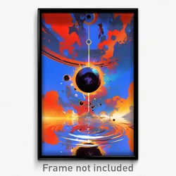 Art Poster - Unknown Observatory (Psychedelic Trippy Weird 11x17 Print)
