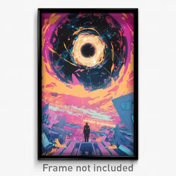 Movie Art Poster - Cultured Black Hole (Psychedelic Retro Weird Film Print)