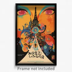 French Movie Poster - Pristine Mind (France Psychedelic Art Retro Film Print)