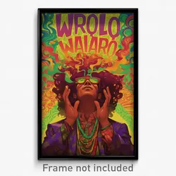 Brazilian Movie Poster - Man Feeling Numb, Wild Necklace (Brazil Film Art Print)