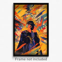 Bollywood Movie Poster - Zealous Fire (India Retro Hindi Film Art Print)