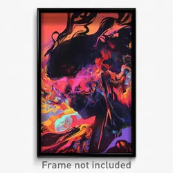 Art Poster - Rusty Pallisade (Psychedelic Trippy Weird 11x17 Cartoon Print)