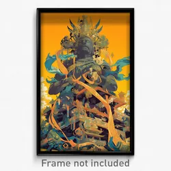 Thai Movie Poster - Deserted Belfry (Thailand Psychedelic Art Retro Film Print)
