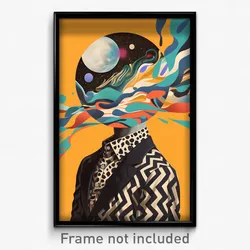 Movie Art Poster - Boy Feeling Enlightened, Candid Patterned Clothing (Print)